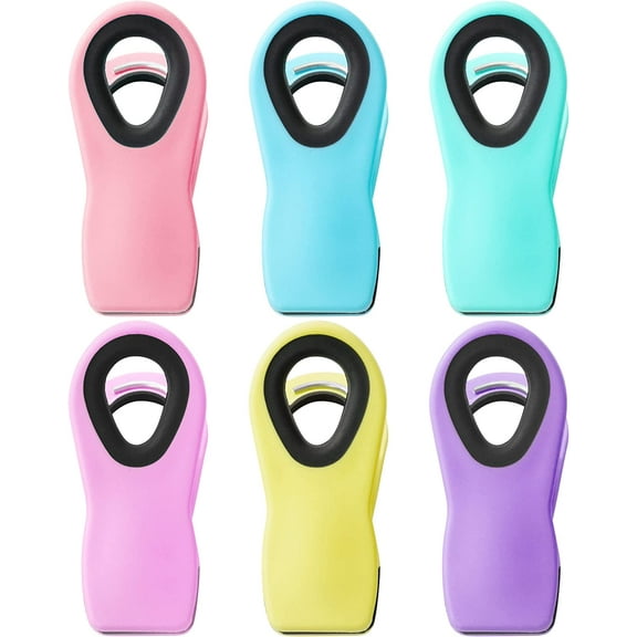 Mr. Pen- Magnetic Bag Clips, 6 Pack, Pastel Colors, Bag Clips, Bag Clips for Food, Magnet Clips, Chip Clips Bag Clips Food Clips, Chip Bag Clip, Clips for Food Packages, Clips for Fridge