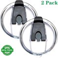 thumbnail image 2 of Couvercles de Remplacement pour Gobelet Isolé en Acier Inoxydable, Compatible avec Yeti Rambler, Ozark Trail, Old Style et Plus (30 Oz, Noir 2), 2 of 6