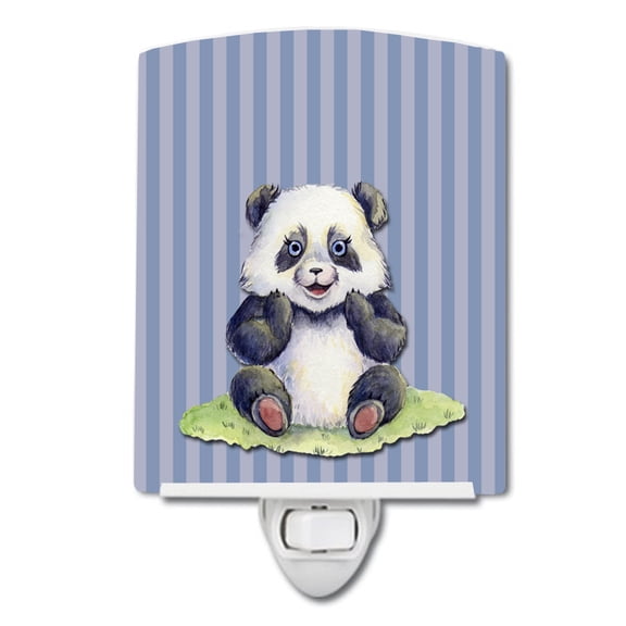 Caroline's Treasures BB7142CNL Panda Bear Ceramic Night Light, 6x4x3", multicolor