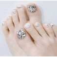 thumbnail image 3 of Uñas postizas cortas, tapa completa, prensa en las uñas de los pies | HUOGUO, 3 of 3
