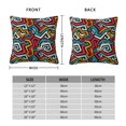 thumbnail image 2 of Pofeuu Geometry Print Double-sided plush pillowcase Square Throw Pillow Covers Pillows Cover for Living Room Bedroom Sofa Couch Cushion Cover（No pillow core）-18"x18", 2 of 7