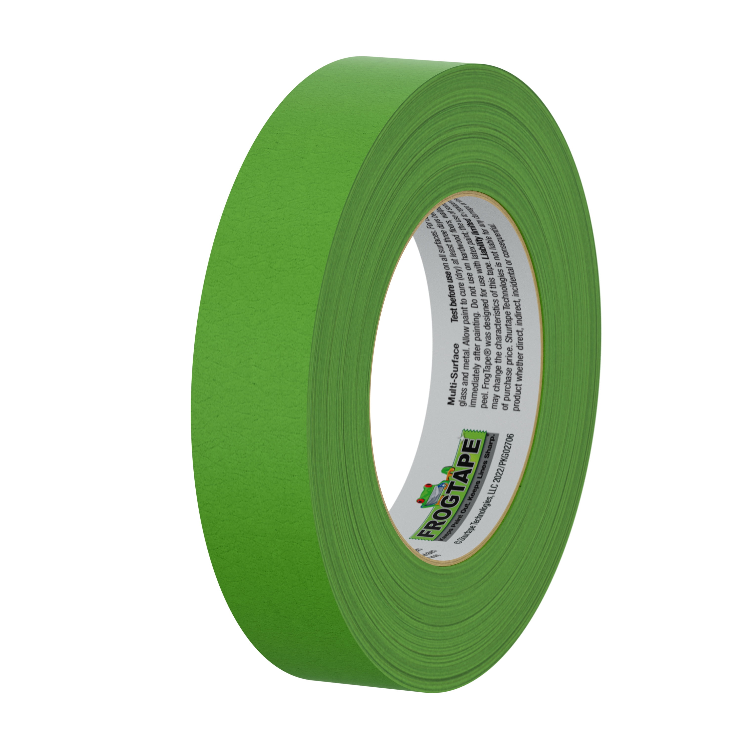 FROGTAPE 240661 Multi-Surface Painter's Tape, 1.88 Inches x 60 Yards,  Green, 3 Rolls w/ 1358463 Multi-Surface Painter's Tape, 0.94 Wide x 60  Yards