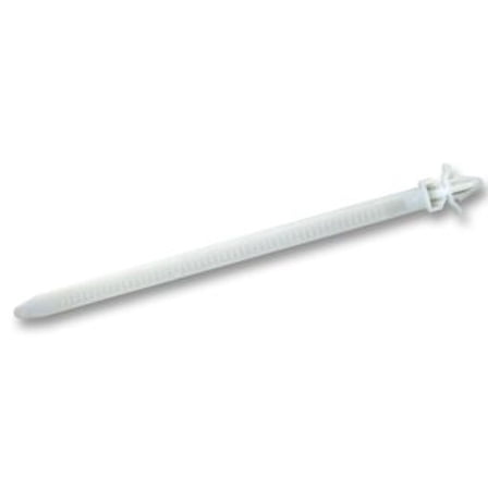 Push Mount 7.9", 50 lb. White Cable Ties - (pack of 100)