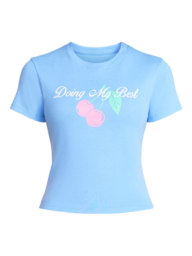 Full of Anxiety Women's Graphic Cropped Baby Tee with Short