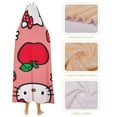 thumbnail image 4 of Hello Kitty Blanket Hoodie, Wearable Blanket, Cloak Hooded Throw Blanket, Soft Warm Fluffy Blankets for Bed Couch Sofa, 4 of 8