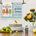 thumbnail image 4 of Sm:)e Ice Cream Summer Kitchen Dish Towels 18x26 Inch Set of 4, Stripe, 4 of 7