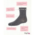 thumbnail image 3 of MeMoi String of Pearls Cotton Blend Crew Socks - Girls - Female, 4, Medium Gray, 3 of 7