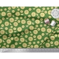 thumbnail image 3 of Soimoi Green Poly Georgette Fabric Lemon Slice Vegetable Fabric Prints By Yard 42 Inch Wide, 3 of 3