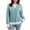 Light Blue——Sweatshirts, variant on Oiangi Women's Zip Up Sweatshirt with Pockets Mock Neck Long Sleeve Pullover Tops Pink S