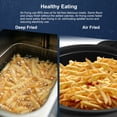 thumbnail image 2 of Elite Gourmet EAF5002N Clamshell Air Fryer Dual Heating Oil-Less Healthy Cooker with 5Qt. Capacity,  1500-Watts, Black, 2 of 9