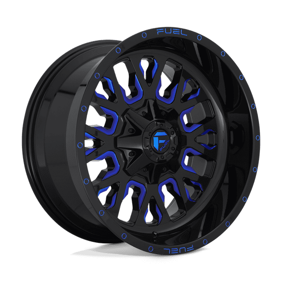 Fuel D645 Stroke Gloss Black Milled Blue 18x9 6x135 / 6x5.5 -12mm (D64518909845)