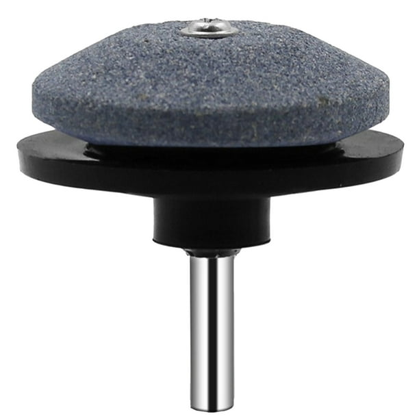 Accesorio afilador de cuchillas para cortacésped y taladro eléctrico | Cabezal de afilado industrial para cuchillas de cortacésped y tractor | Herramienta para eliminar óxido y afilar