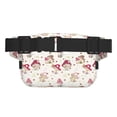 thumbnail image 3 of Fotbe Floral Mushroom Cangurera Cuadrada con Estampado de Doble Capa, Bolsa de Cintura Ajustable Mini para Hombres y Mujeres, 3 of 9