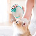 thumbnail image 4 of Cepillo de baño para mascotas, masajeador de silicona suave, Gel de ducha, herramientas de limpieza, peine, suministros de aseo para perros y gatos, 4 of 4