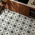 thumbnail image 6 of DEWOO 10PCS 12" x 12" Peel and Stick Floor Tiles, Vintage Floral Removable Self Adhesive Vinyl Flooring Stickers, Renter Friendly DIY Tile for Kitchen Entryway Bathroom Living Room, 6 of 12