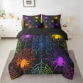 thumbnail image 2 of Castle Fairy Spider Web 7 Pieces Bedding Comforter Set for Teenagers,Happy Halloween Full Bedding Set Lightweight,Spooky Animal Fitted Sheet Flat Sheet,Breathable Home Decor, 2 of 8