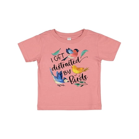 

Inktastic I Get Distracted by Birds Gift Baby Boy or Baby Girl T-Shirt