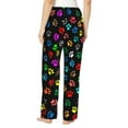 thumbnail image 3 of Colorful Rainbow Dog Cat Paws Women'S Pajama Pants Drawstring Pj Bottoms Pants With Pockets 3x-Large, 3 of 6