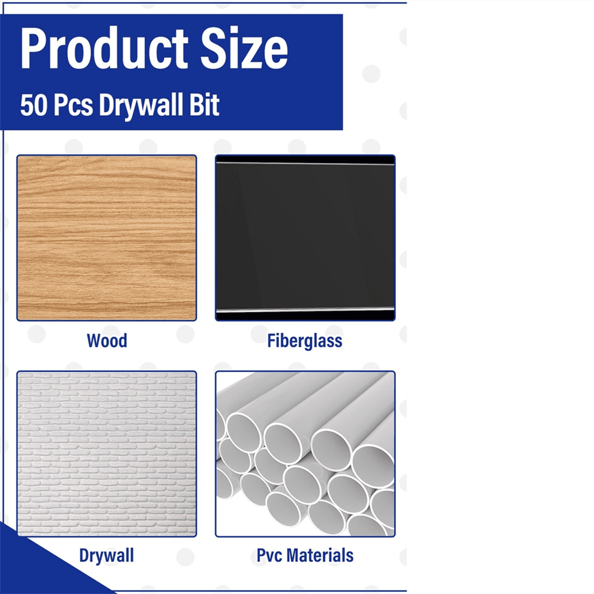 100 Pieces Drywall Drill Bits Pilot Point Cutting Drill Bits Diameter Drywall Router for Spiral Saws (5/32 Inch)