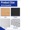 thumbnail image 2 of 100 Pieces Drywall Drill Bits Pilot Point Cutting Drill Bits Diameter Drywall Router for Spiral Saws (5/32 Inch), 2 of 6