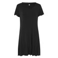 thumbnail image 6 of Clothing 2025 Women's Nightshirt Short Sleeve Soft Nightgown Sleep Dress With Pocket (Available In Plus Size), 6 of 7