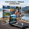 thumbnail image 3 of Folding Treadmill with Auto Incline, 3.5HP Walking Pad Treadmills for Home, 0.5-8.5MPH 12 HIIT Programs, App & Heart Rate, LED Display, Fitness Equip, 3 of 9