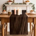 thumbnail image 2 of Table Runner 72 Inches Long for Kitchen Dining, Rustic Wood Dresser Scarf Farmhouse, Dining Table Decorations for Wedding/Parties, Brown Wooden Planks Farmhouse Vintage 14 x 72 In, 2 of 8