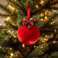 thumbnail image 6 of Leodye 1PCS Christmas Hanging Ball Pendants, Decorative Bauble Ornaments for Christmas Tree and Holiday Scene Arrangement -3.14IN, 6 of 6