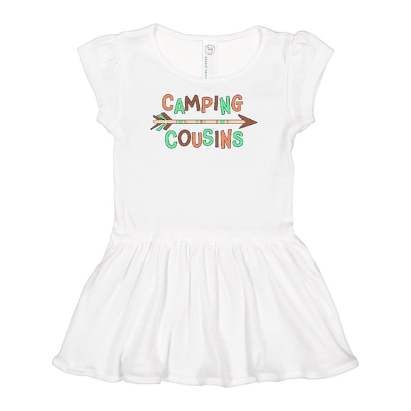 Inktastic Camping Cousins- arrow Girls Baby Dress