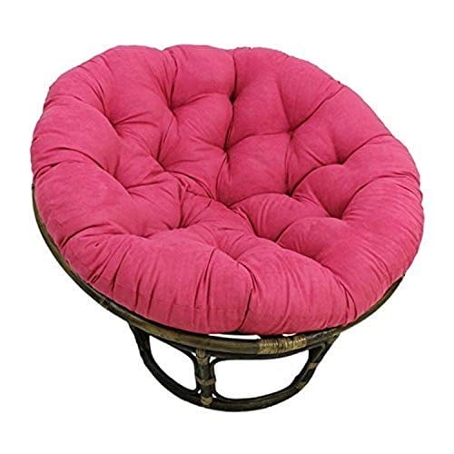 International Caravan Furniture Piece Rattan 42-Inch Papasan Chair with Micro Suede Cushion
