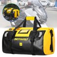 thumbnail image 4 of Bolsa trasera impermeable para motocicleta bolsas para asiento trasero equipaje de viaje de 40L (negro amarillo), 4 of 9