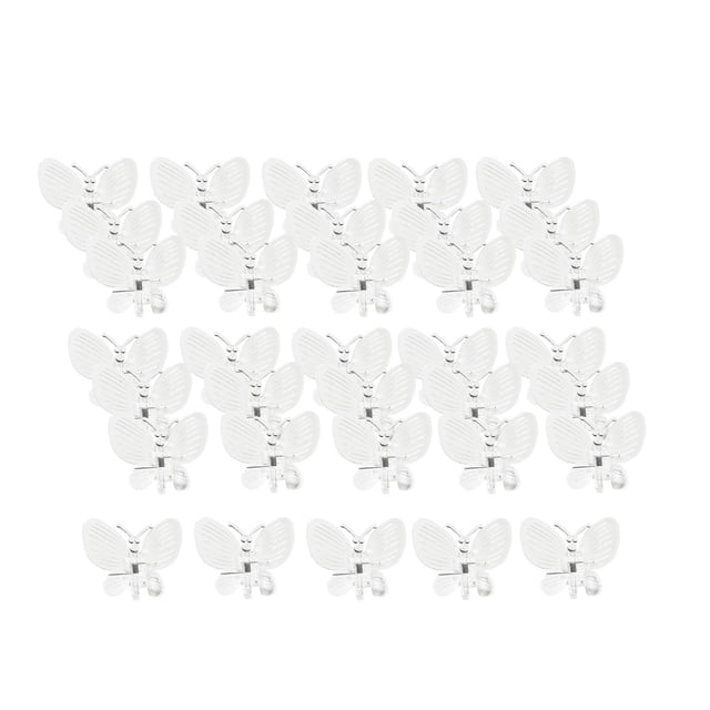 Clips de orquídea de 50x que soportan crecer de plantas creativas transparentes de apoyo clips de soporte para plantas trepadoras Flores Tallas de