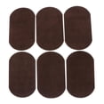 thumbnail image 2 of perfeclan 2x6pcs velvet Oval Elbow Knee Patches Repair Applique sewing suede Dark Brown, 2 of 7