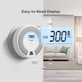 thumbnail image 5 of X-Sense Wireless Smoke Detector Carbon Monoxide Detector Combo 10 Year Battery Alarm With Display, Over 820 ft Transmission Range, SC07-W, 3-Pack, 5 of 9
