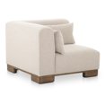 thumbnail image 3 of Moe's Home Collection June Corner Chair Oatmeal Fabric Corner Chairs, 3 of 6