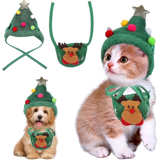 Traje de Navidad para mascotas, ropa de Navidad para mascotas, traje de Cosplay de perro de Navidad lindo regalo de Santa kaili Sencillez