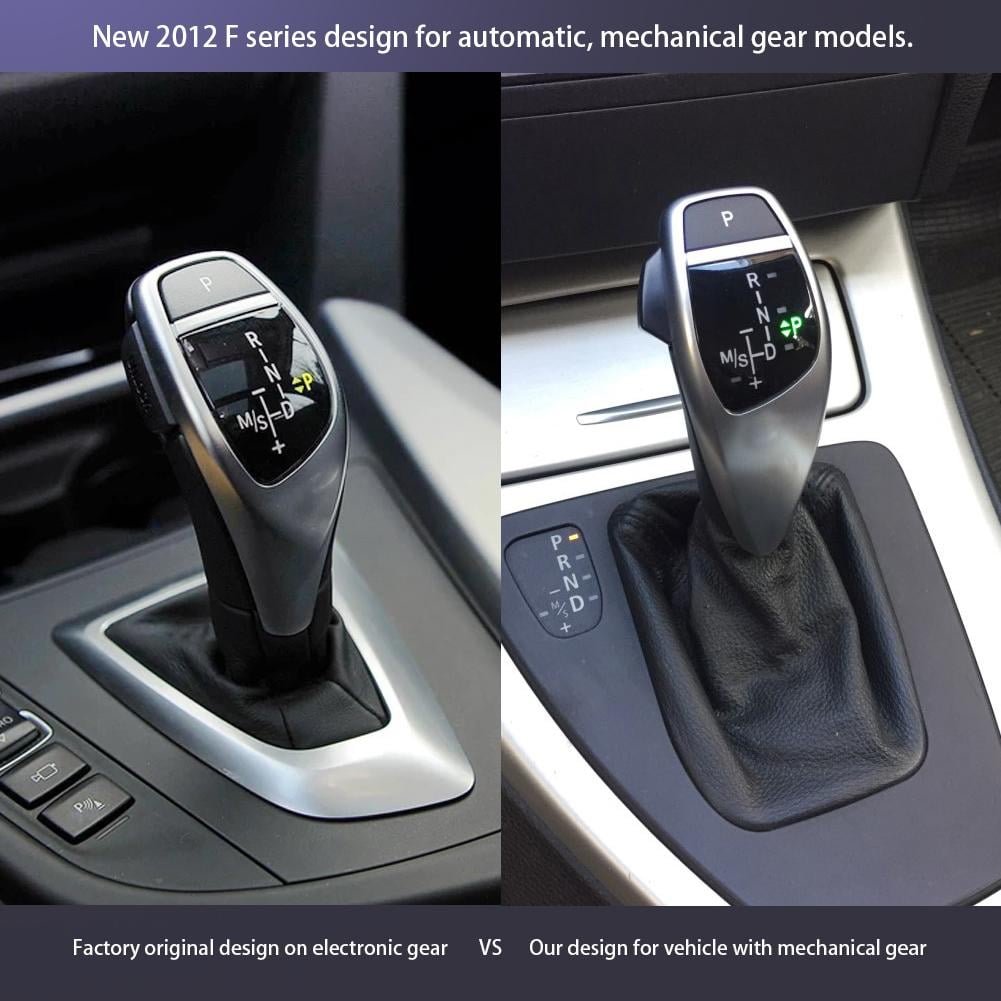 Gear Knob LHD Automatic LED Gear Shift Knob Shifter Lever Stick for E46 E60 E61 E63 E64 Silver