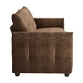 thumbnail image 6 of COPIAE 84.5 Inch Loveseat Sofa, Modern Couch and Sofa, Feather-tip armrest design, Sturdy and Easy Installation, Small Sofa for Living Room Bedroom Office and Apartment, Chenille Fabric,Brown, 6 of 13