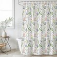 thumbnail image 2 of Extra Long Shower Curtain 72x84 Inch, Wheat Ears Flowers Shower Curtain Waterproof Bathroom Decor, Summer Countryside Floral Fabric Bath Curtain Set Accessories with Hooks, 2 of 7