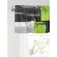 thumbnail image 6 of Valances for Windows Abstract Street Art Rod Pocket Cafe Window Treatments Valance Curtains for Kitchen Bathroom Laundry Basement Windows 56"x16", 6 of 9