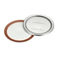 thumbnail image 1 of Uxcell Canning Lids, 50pack  Tinplate Mason Jar Lid, Regular Mouth with Date Leak Proof Fits Storage Cover (Silver), 1 of 6
