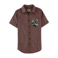 thumbnail image 1 of Ecko Unltd. Mens Woven Camo Pocket Button Up Shirt, Red, Large, 1 of 1