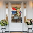 thumbnail image 2 of July 4th Wreath Americana Patriotic Wreath Handcrafted Memorial Day Wreath Festival Garland for Front Door Independence Day Wreath for Wall Home Decor, 2 of 7