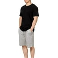 thumbnail image 7 of Bintangor Men's Short Sleeve T-Shirts 100% Cotton Crew Neck Solid Basic Tees (3 Pack) 2Black1Darkgrey M, 7 of 7