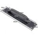 thumbnail image 2 of 2pcs Zinc Alloy Barn Door Handle - Sliding Door Handles compatible Fire Door, Cabinet Door Handles (black)-D, 2 of 4