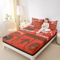 thumbnail image 4 of Manfei Rugby City Bed Sheets Twin,Sports Theme Bedding Twin Size,Cleveland Sheet Set Twin For Teens,Ultra Soft Bedroom Decor,3-Piece, 4 of 7