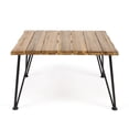 thumbnail image 2 of Acacia Wood and Iron Coffee Table / Ideal for Outdoor Enjoyment, 2 of 5
