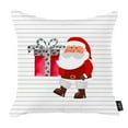 thumbnail image 3 of Decorative Christmas Themed Throw Pillow Cover Set of 4 Square 18" x 18" White & Red for Couch, Bedding, 3 of 7