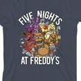 thumbnail image 2 of Five Nights at Freddy's Breaking Walls Boy's Navy Crew Neck Short Sleeve T-shirt-Medium, 2 of 5