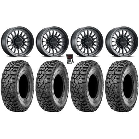 Method 411 15 Wheels Black (5+2) 33 Ridge Saw 2.0 Tires Polaris RZR XP 1000 / PRO XP / Ranger XP 900/1000